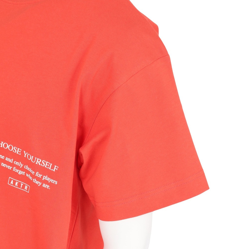 アクター（AKTR）（メンズ、レディース）バスケットボールウェア HALFTONE PHOTO Tシャツ 224-004005 OR