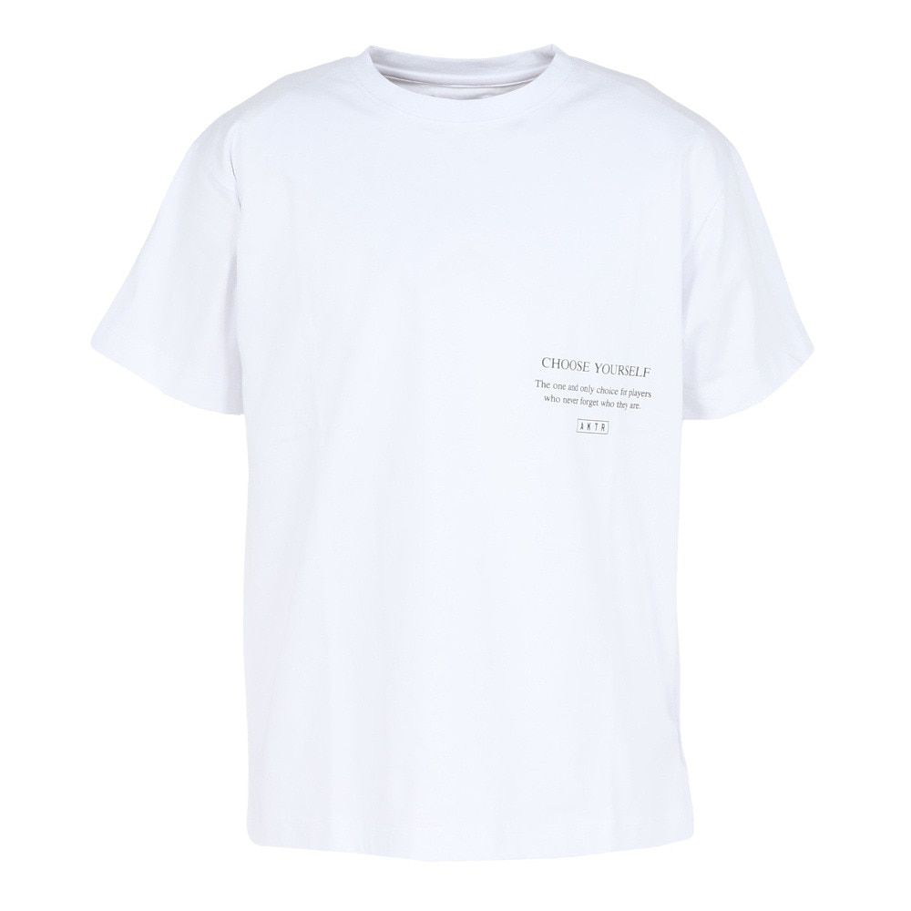 アクター（AKTR）（メンズ、レディース）バスケットボールウェア HALFTONE PHOTO Tシャツ 224-004005 WH