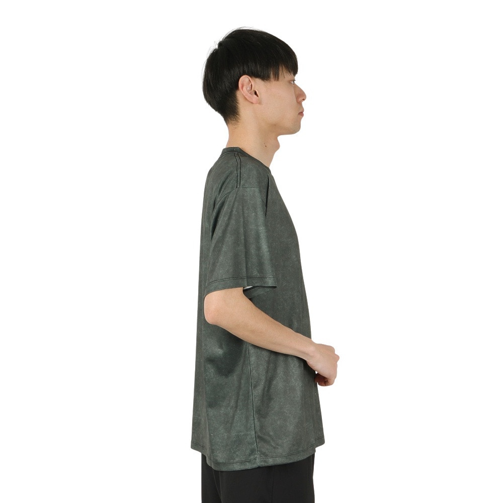 アクター（AKTR）（メンズ）バスケットボールウェア MOCK GARMENT DYED LOOSE FIT SPORTS Tシャツ 224-001005 BK