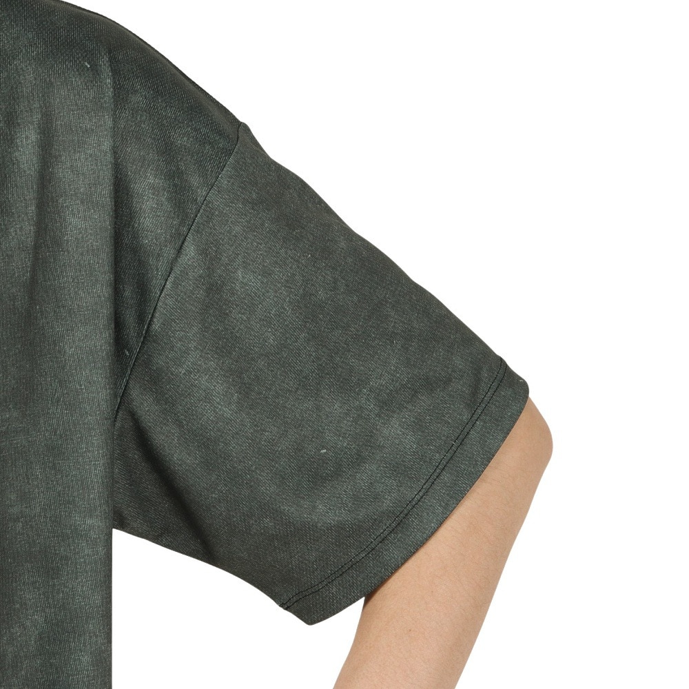 アクター（AKTR）（メンズ）バスケットボールウェア MOCK GARMENT DYED LOOSE FIT SPORTS Tシャツ 224-001005 BK