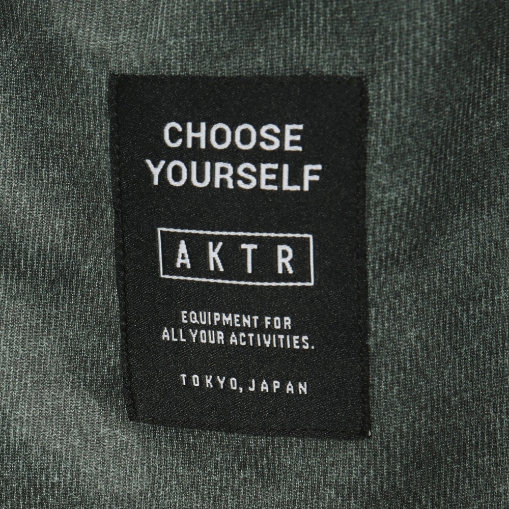 アクター（AKTR）（メンズ）バスケットボールウェア MOCK GARMENT DYED LOOSE FIT SPORTS Tシャツ 224-001005 BK