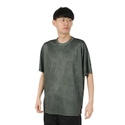(メンズ)バスケットボールウェア MOCK GARMENT DYED LOOSE FIT SPORTS Tシャツ 224-001005 BK