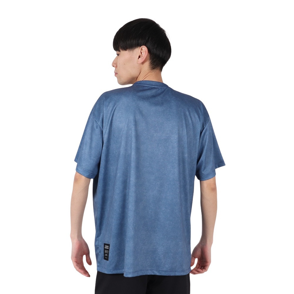 アクター（AKTR）（メンズ）バスケットボールウェア MOCK GARMENT DYED LOOSE FIT SPORTS Tシャツ 224-001005 BL