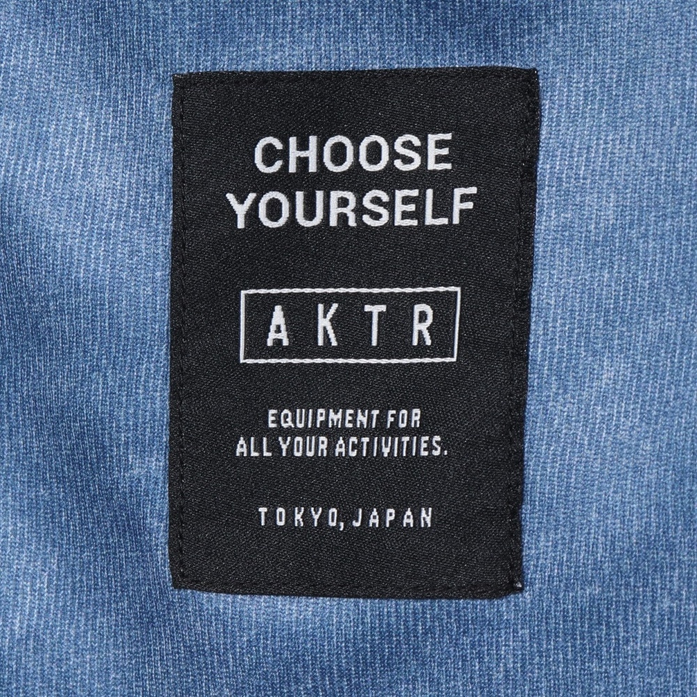 アクター（AKTR）（メンズ）バスケットボールウェア MOCK GARMENT DYED LOOSE FIT SPORTS Tシャツ 224-001005 BL