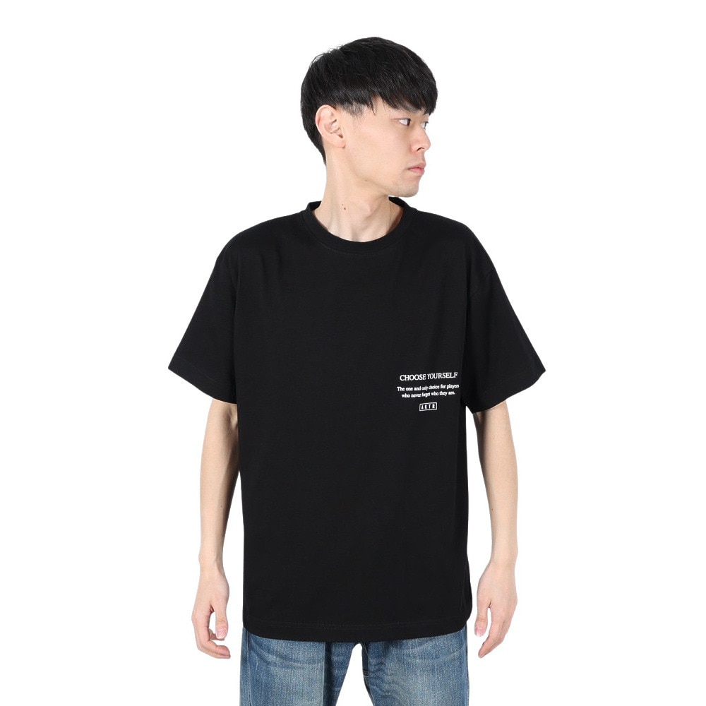 アクター（AKTR）（メンズ、レディース）バスケットボールウェア HTP 半袖Tシャツ 224-004005 BK
