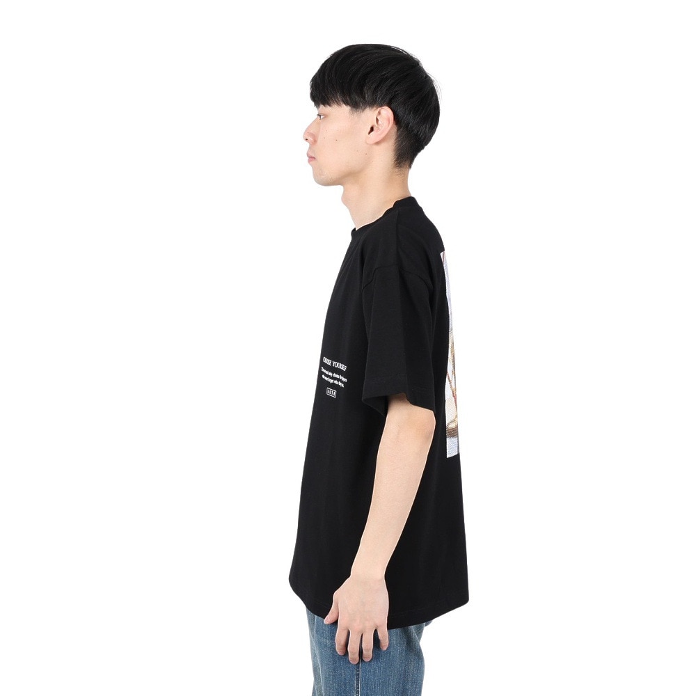 アクター（AKTR）（メンズ、レディース）バスケットボールウェア HTP 半袖Tシャツ 224-004005 BK