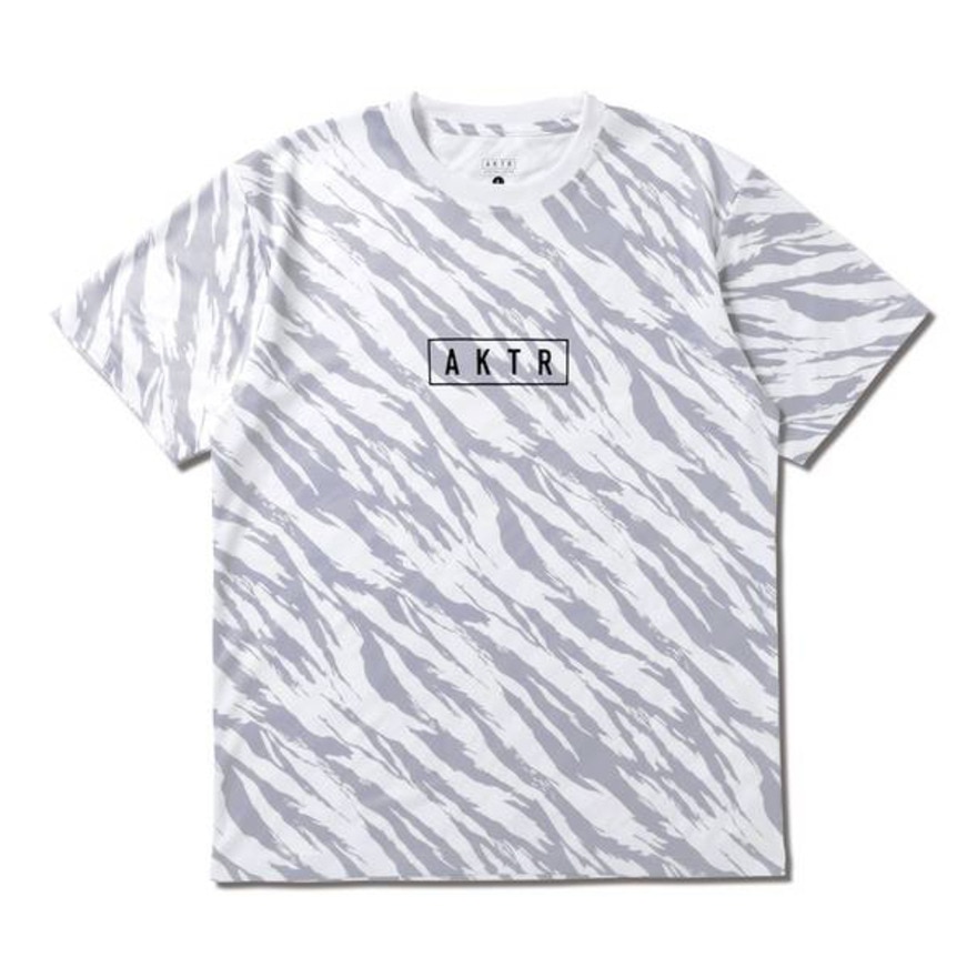 アクター（AKTR）（メンズ）バスケットボールウェア BEAST カモ アクター ロゴ スポーツ Tシャツ 224-015005 WH