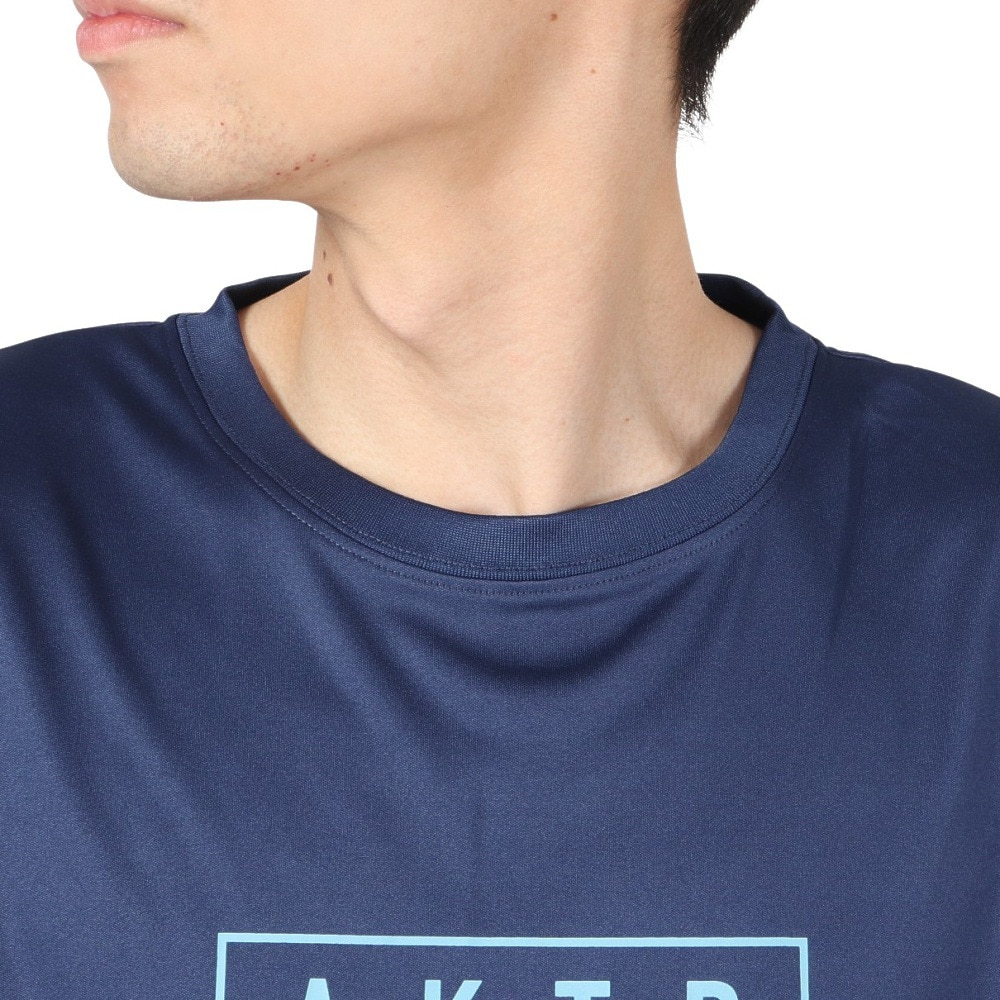 アクター（AKTR）（メンズ、レディース）バスケットボールウェア ロゴ スポーツ Tシャツ 224-039005 NV