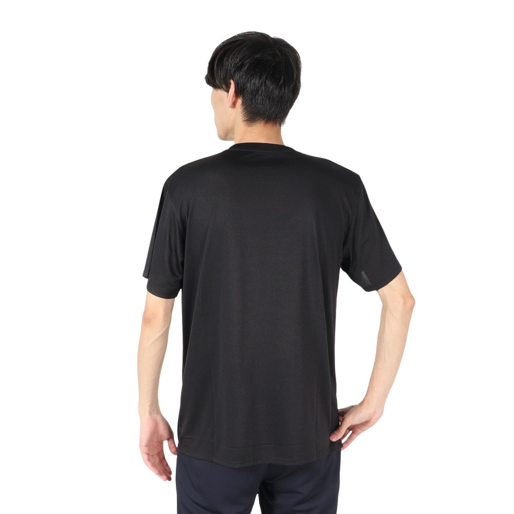 アクター（AKTR）（メンズ、レディース）バスケットボールウェア ベーシック ロゴ スポーツ Tシャツ 524-009005 BK