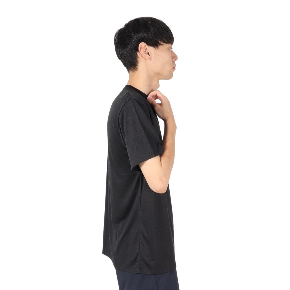 アクター（AKTR）（メンズ、レディース）バスケットボールウェア ベーシック ロゴ スポーツ Tシャツ 524-009005 BK