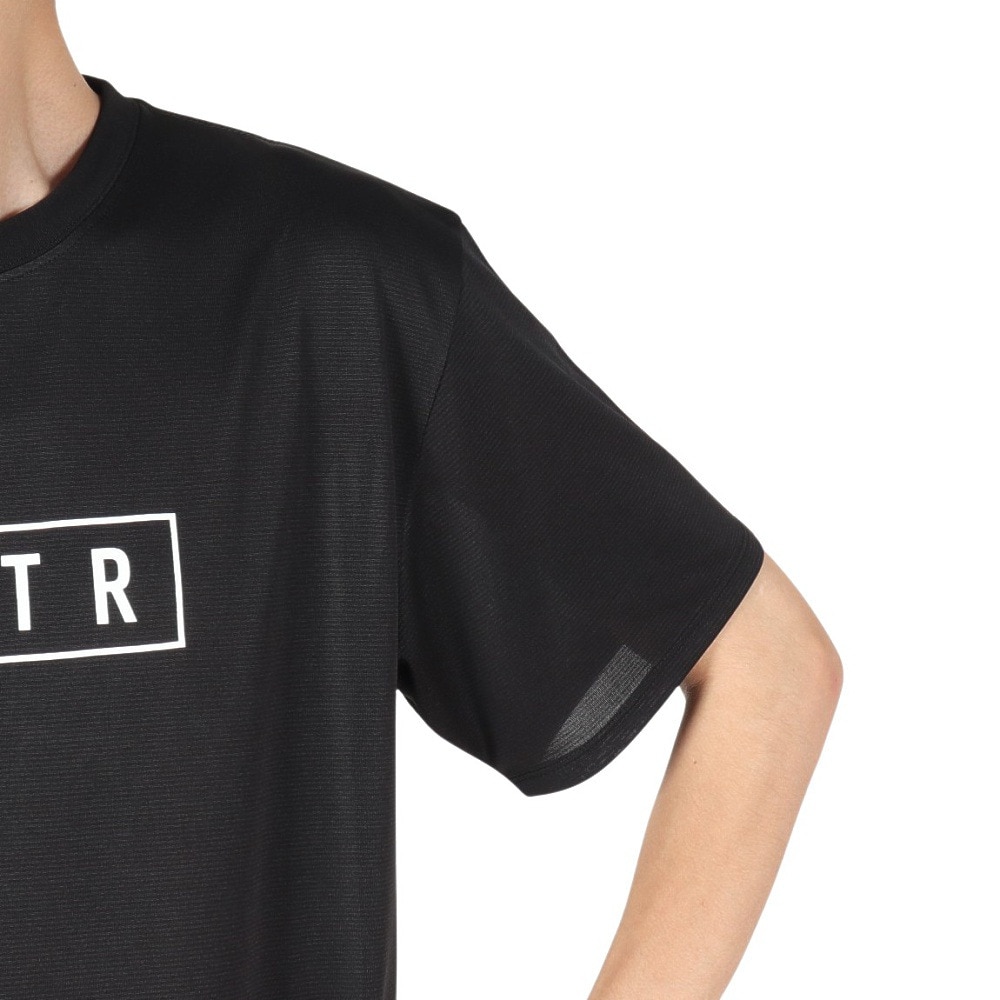 アクター（AKTR）（メンズ、レディース）バスケットボールウェア ベーシック ロゴ スポーツ Tシャツ 524-009005 BK