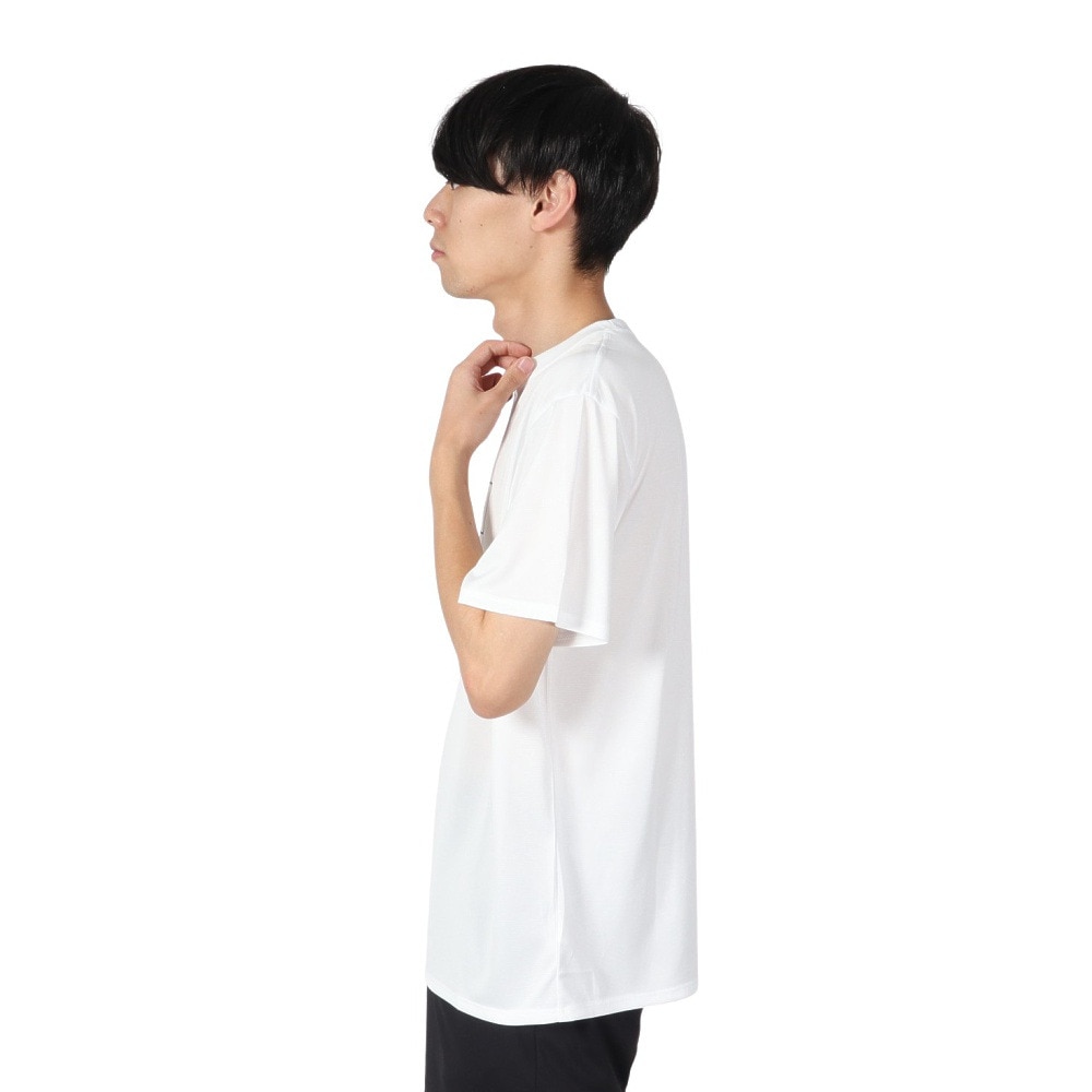 アクター（AKTR）（メンズ、レディース）バスケットボールウェア ベーシック ロゴ スポーツ Tシャツ 524-009005 WH