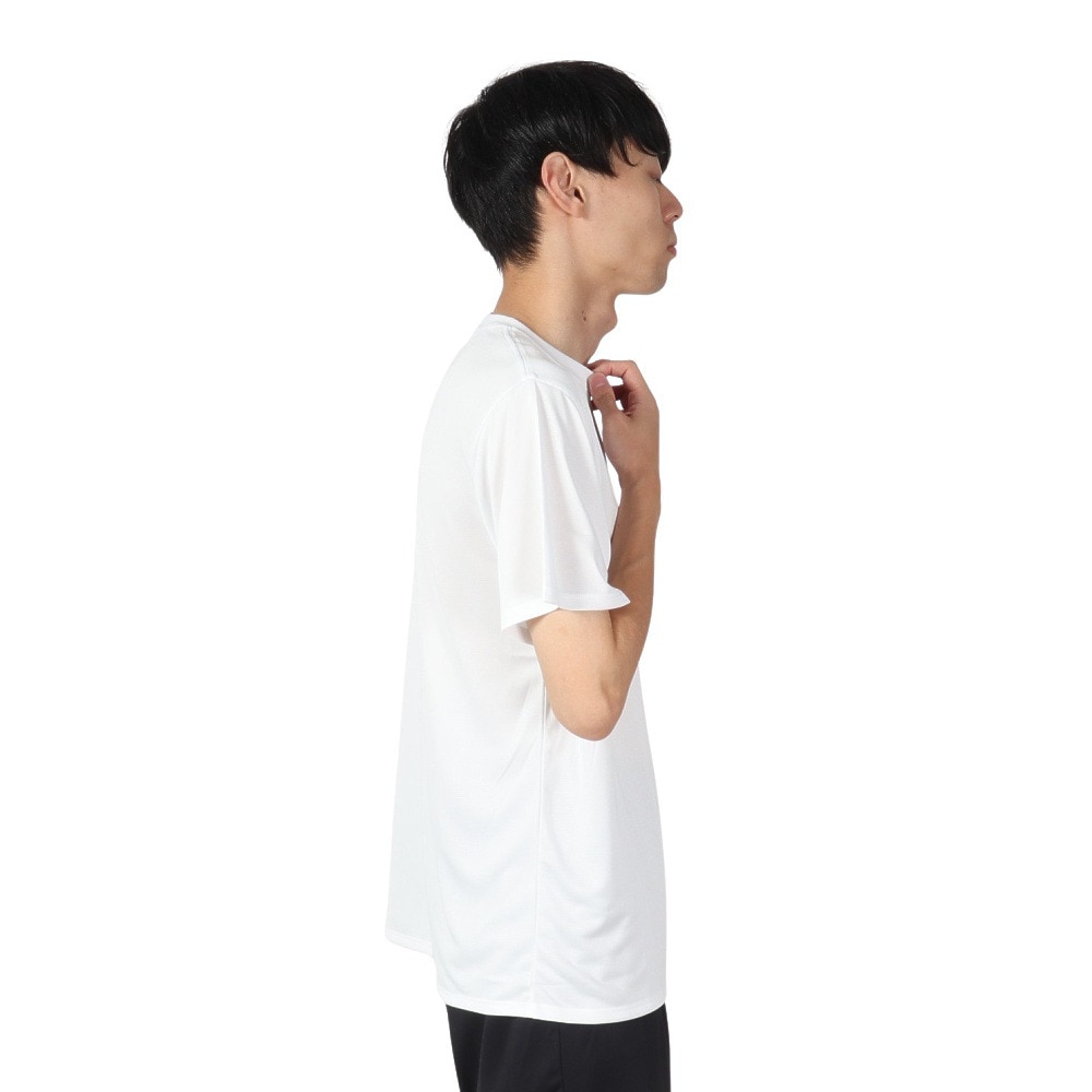 アクター（AKTR）（メンズ、レディース）バスケットボールウェア ベーシック ロゴ スポーツ Tシャツ 524-009005 WH