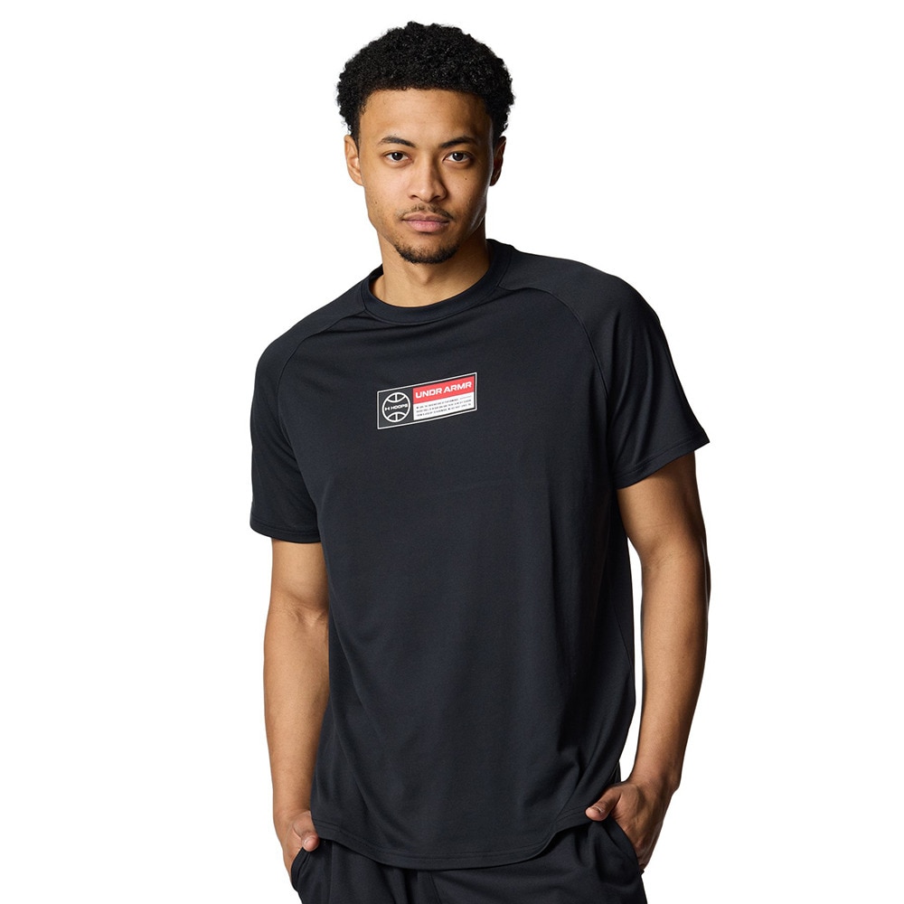 アンダーアーマー（UNDER ARMOUR）（メンズ）バスケットボールウェア テック ロゴ ショートスリーブ Tシャツ 6001281 001