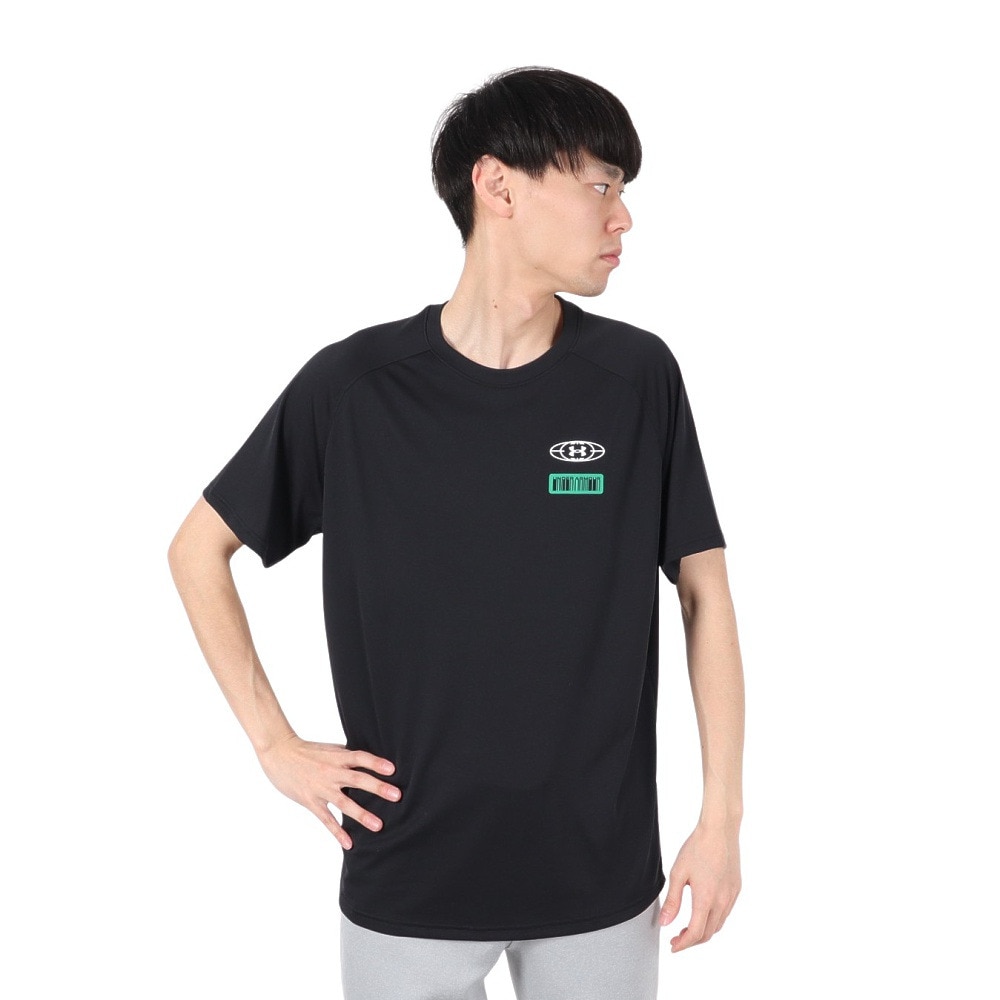 アンダーアーマー（UNDER ARMOUR）（メンズ）【新商品】 バスケットボールウェア テック グラフィック 半袖Tシャツ 6001282 001