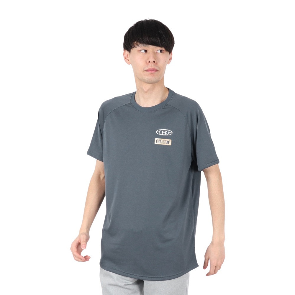 アンダーアーマー（UNDER ARMOUR）（メンズ）【新商品】 バスケットボールウェア UAテック グラフィック ショートスリーブ Tシャツ 6001282 044