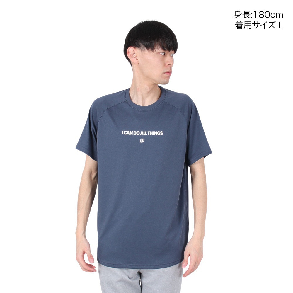 アンダーアーマー（UNDER ARMOUR）（メンズ）【新商品】 バスケットボールウェア カリー テック ロゴ ショートスリーブ Tシャツ 6001284 044