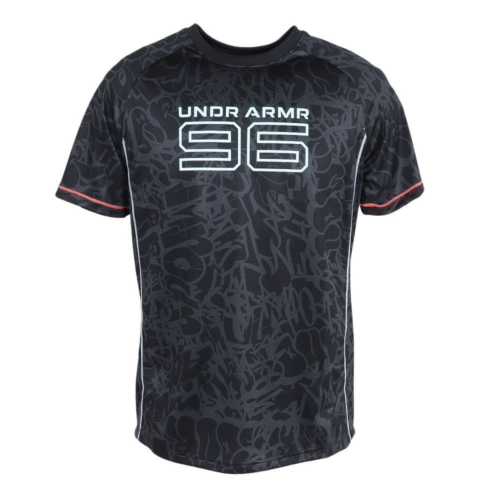アンダーアーマー（UNDER ARMOUR）（メンズ）バスケットボールウェア UAテック ゾーン プロ プリント ショートスリーブ Tシャツ 6003638 001