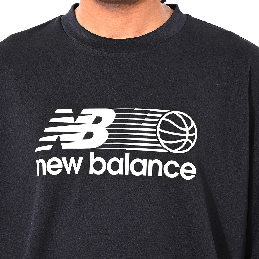 ニューバランス（new balance）（メンズ）【新商品】 バスケットボールウェア グラフィックショートスリーブTシャツ AMT55090BK
