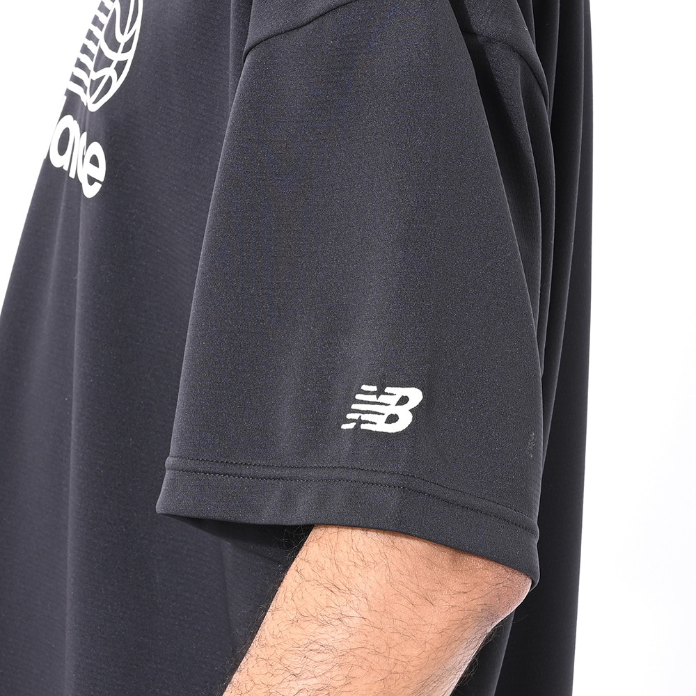 ニューバランス（new balance）（メンズ）【新商品】 バスケットボールウェア グラフィックショートスリーブTシャツ AMT55090BK