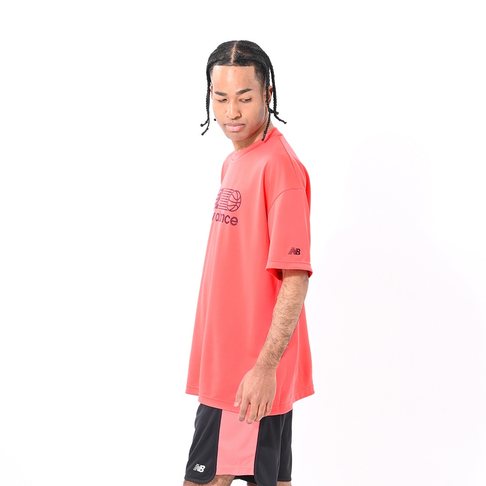 ニューバランス（new balance）（メンズ）バスケットボールウェア グラフィックショートスリーブTシャツ AMT55090DTR