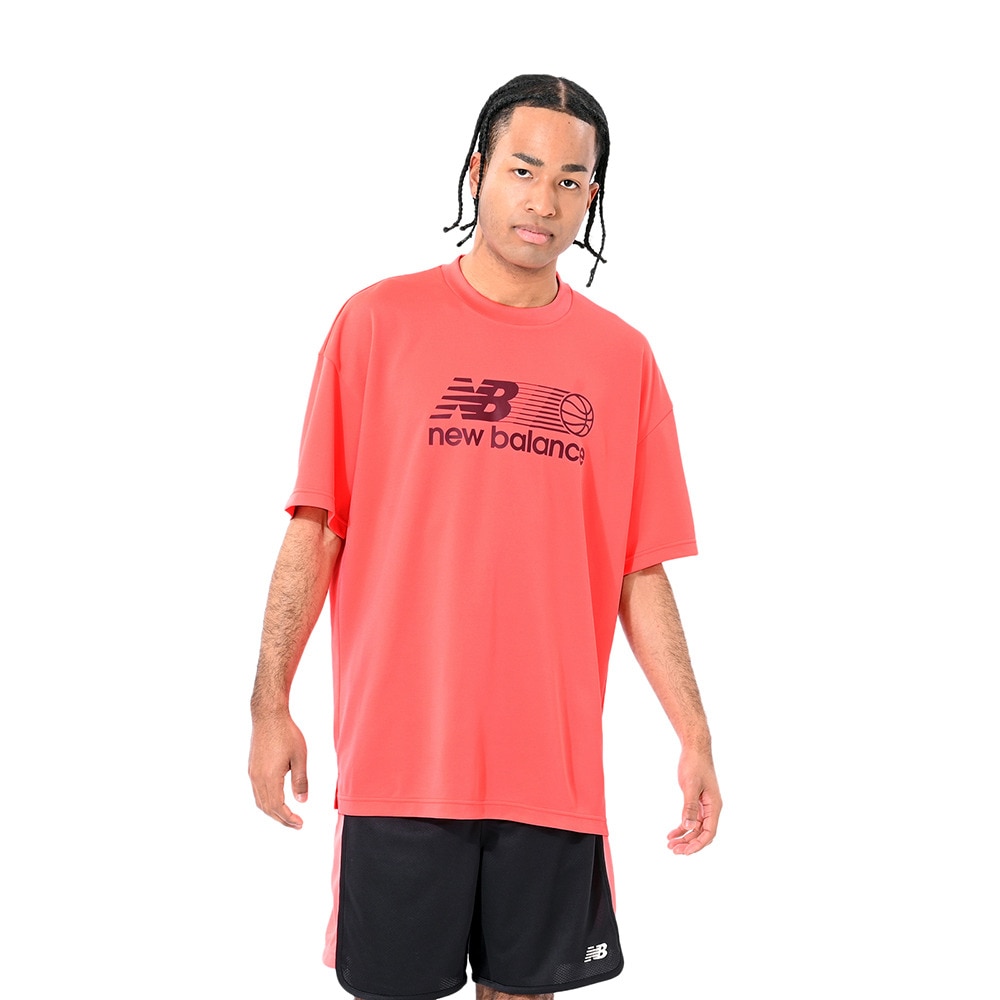 ニューバランス（new balance）（メンズ）バスケットボールウェア グラフィックショートスリーブTシャツ AMT55090DTR