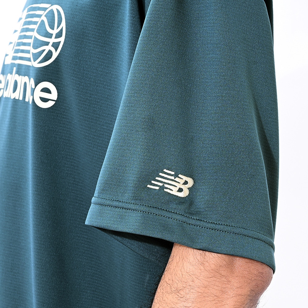 ニューバランス（new balance）（メンズ）【新商品】 バスケットボールウェア グラフィックショートスリーブTシャツ AMT55090NUS