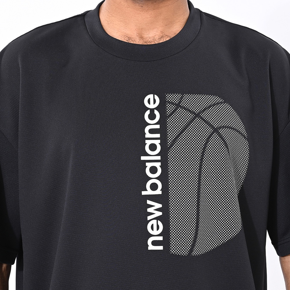 ニューバランス（new balance）（メンズ）【新商品】 バスケットボールウェア グラフィックショートスリーブTシャツ AMT55091BK