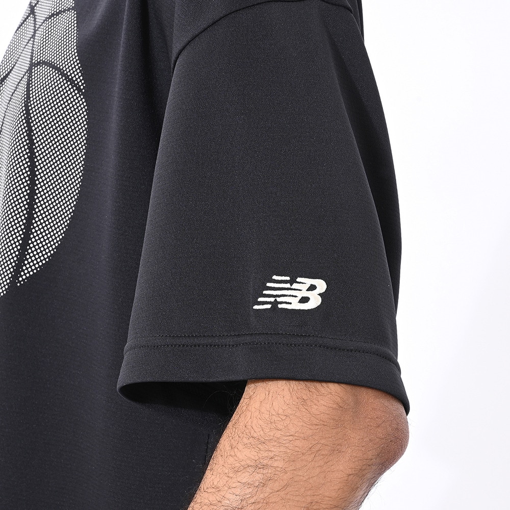 ニューバランス（new balance）（メンズ）【新商品】 バスケットボールウェア グラフィックショートスリーブTシャツ AMT55091BK