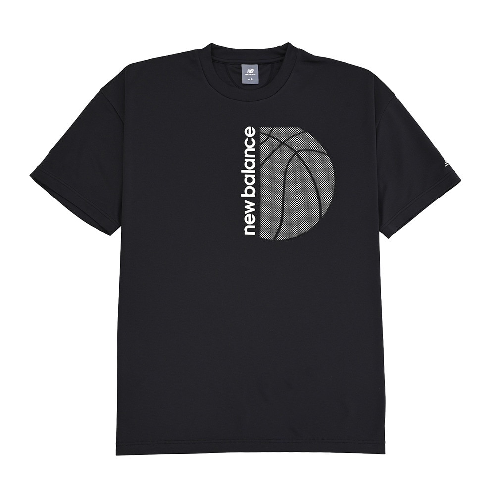 ニューバランス（new balance）（メンズ）【新商品】 バスケットボールウェア グラフィックショートスリーブTシャツ AMT55091BK