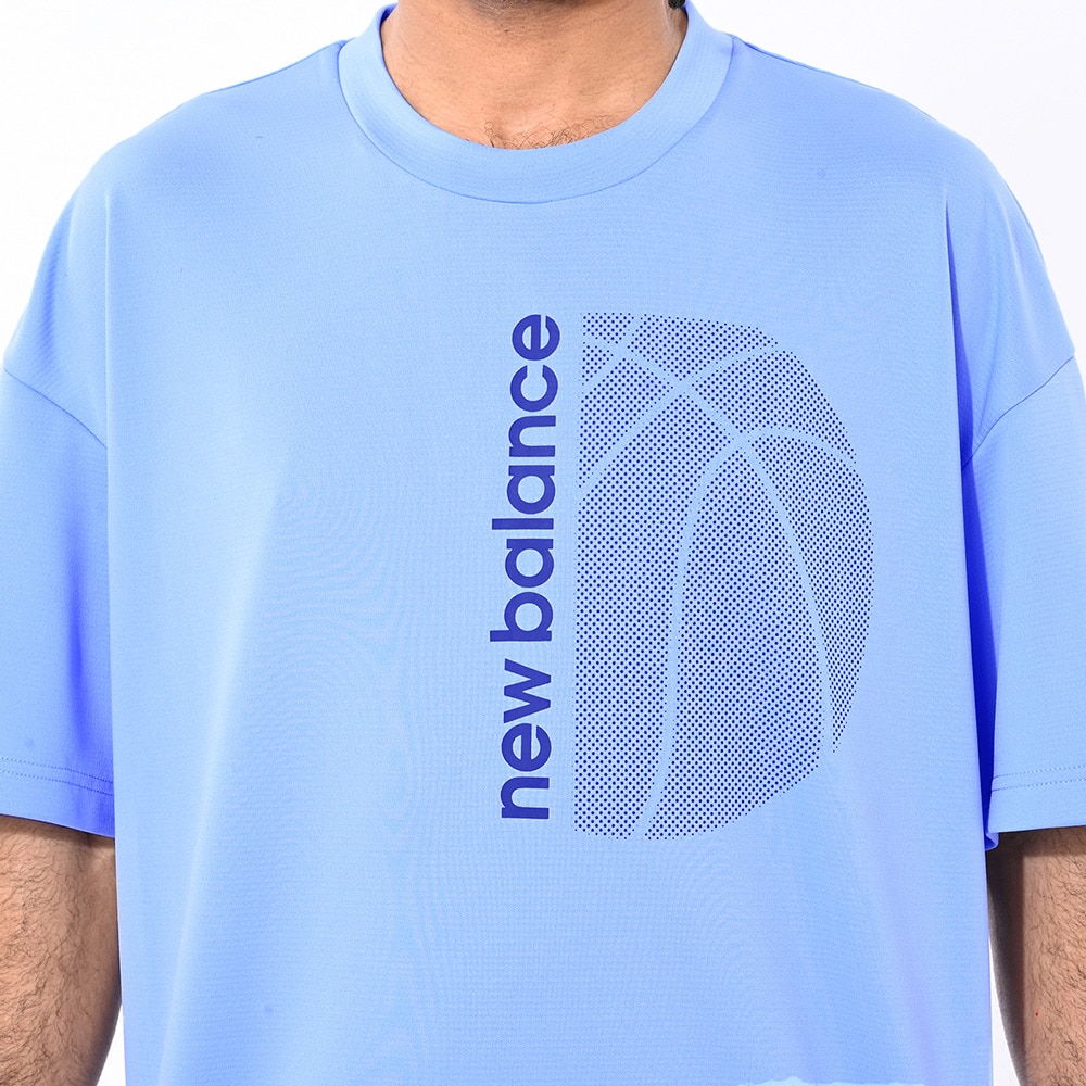 ニューバランス（new balance）（メンズ）【新商品】 バスケットボールウェア グラフィックショートスリーブTシャツ AMT55091ELE