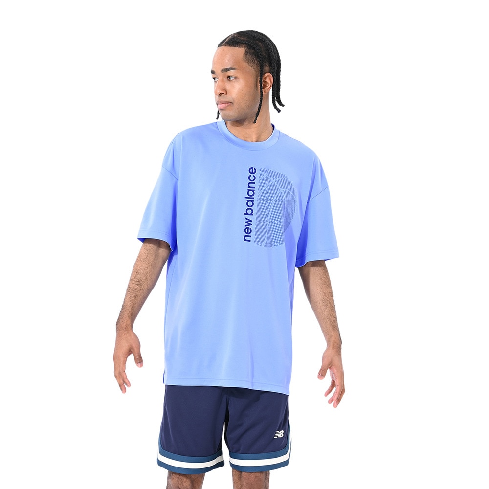 ニューバランス（new balance）（メンズ）【新商品】 バスケットボールウェア グラフィックショートスリーブTシャツ AMT55091ELE