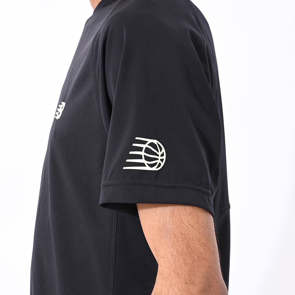 ニューバランス（new balance）（メンズ）【新商品】 バスケットボールウェア アシンメトリーニットシャツ AMT55094BK