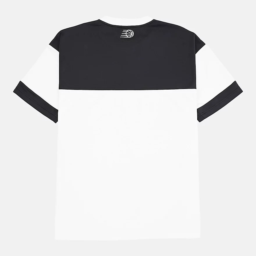 ニューバランス（new balance）（メンズ）【新商品】 バスケットボールウェア ブロック切り替え 半袖 Tシャツ AMT55095BK