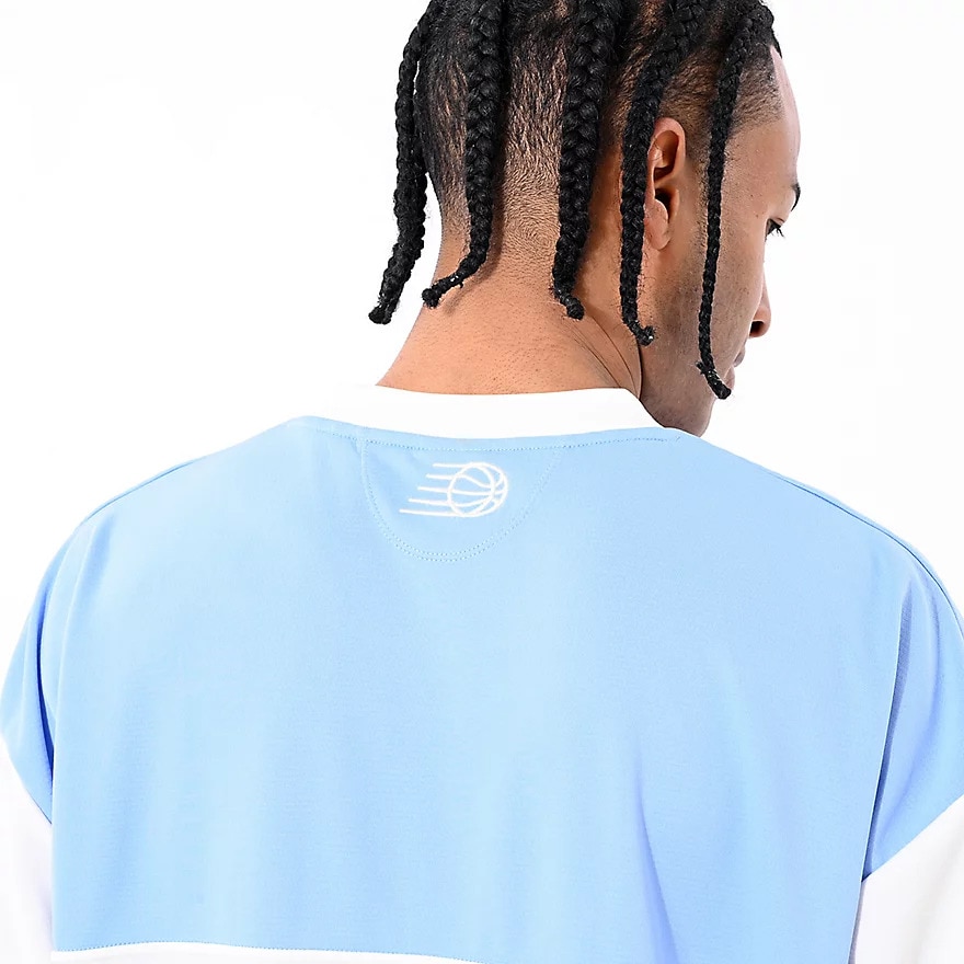 ニューバランス（new balance）（メンズ）【新商品】 バスケットボールウェア ブロック切り替え 半袖 Tシャツ AMT55095ELE