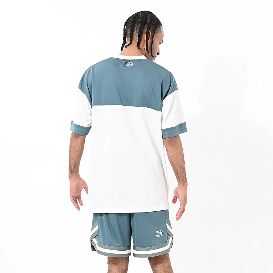 ニューバランス（new balance）（メンズ）【新商品】 バスケットボールウェア ブロック切り替え 半袖 Tシャツ AMT55095NUS