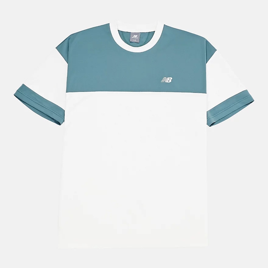 ニューバランス（new balance）（メンズ）【新商品】 バスケットボールウェア ブロック切り替え 半袖 Tシャツ AMT55095NUS