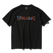 (メンズ)バスケットボールウェア Tシャツ アフリカン バティック ロゴ SMT25002BK
