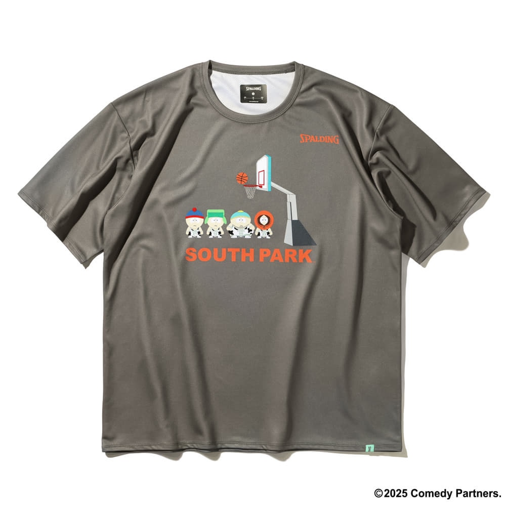スポルディング（SPALDING）（メンズ）バスケットボールウェア Tシャツ サウスパーク オン ザ コート SMT25041SPST