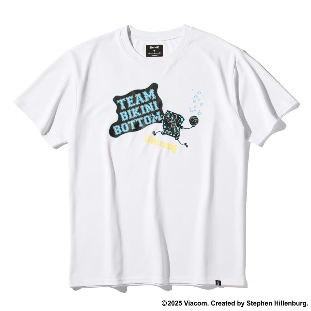 スポルディング（SPALDING）（メンズ）バスケットボールウェア Tシャツ スポンジ・ボブ チーム ビキニボトム SMT25048S