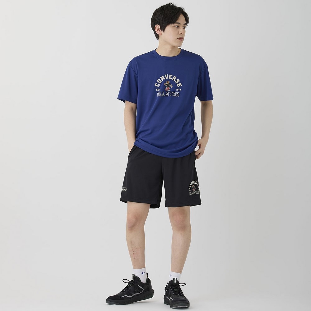 コンバース（CONVERSE）（メンズ、レディース）バスケットボールウェア プリントTシャツ CB251356-2800