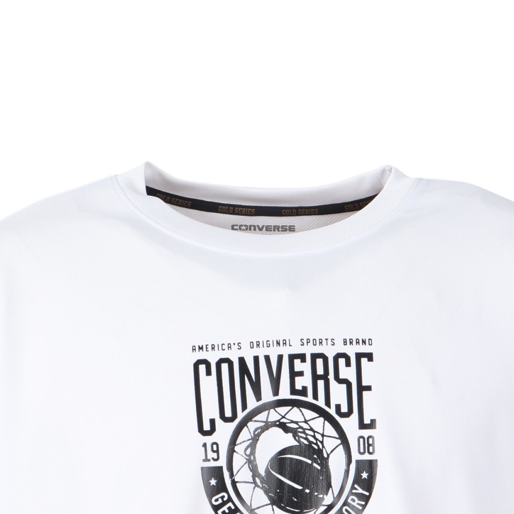 コンバース（CONVERSE）（メンズ）バスケットボールウェア ゴールドシリーズ プリントTシャツ CBG251351-1100