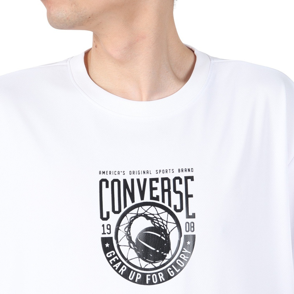 コンバース（CONVERSE）（メンズ、レディース）バスケットボールウェア ゴールドシリーズ プリントTシャツ CBG251351-1100