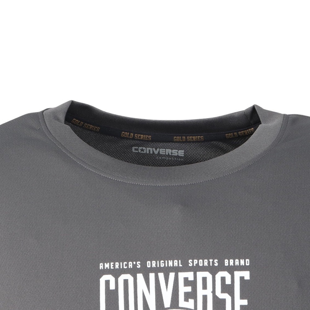 コンバース（CONVERSE）（メンズ、レディース）バスケットボールウェア ゴールドシリーズ プリントTシャツ CBG251351-1800