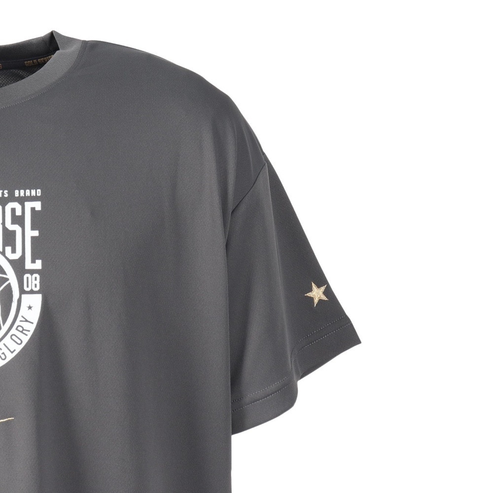 コンバース（CONVERSE）（メンズ、レディース）バスケットボールウェア ゴールドシリーズ プリントTシャツ CBG251351-1800
