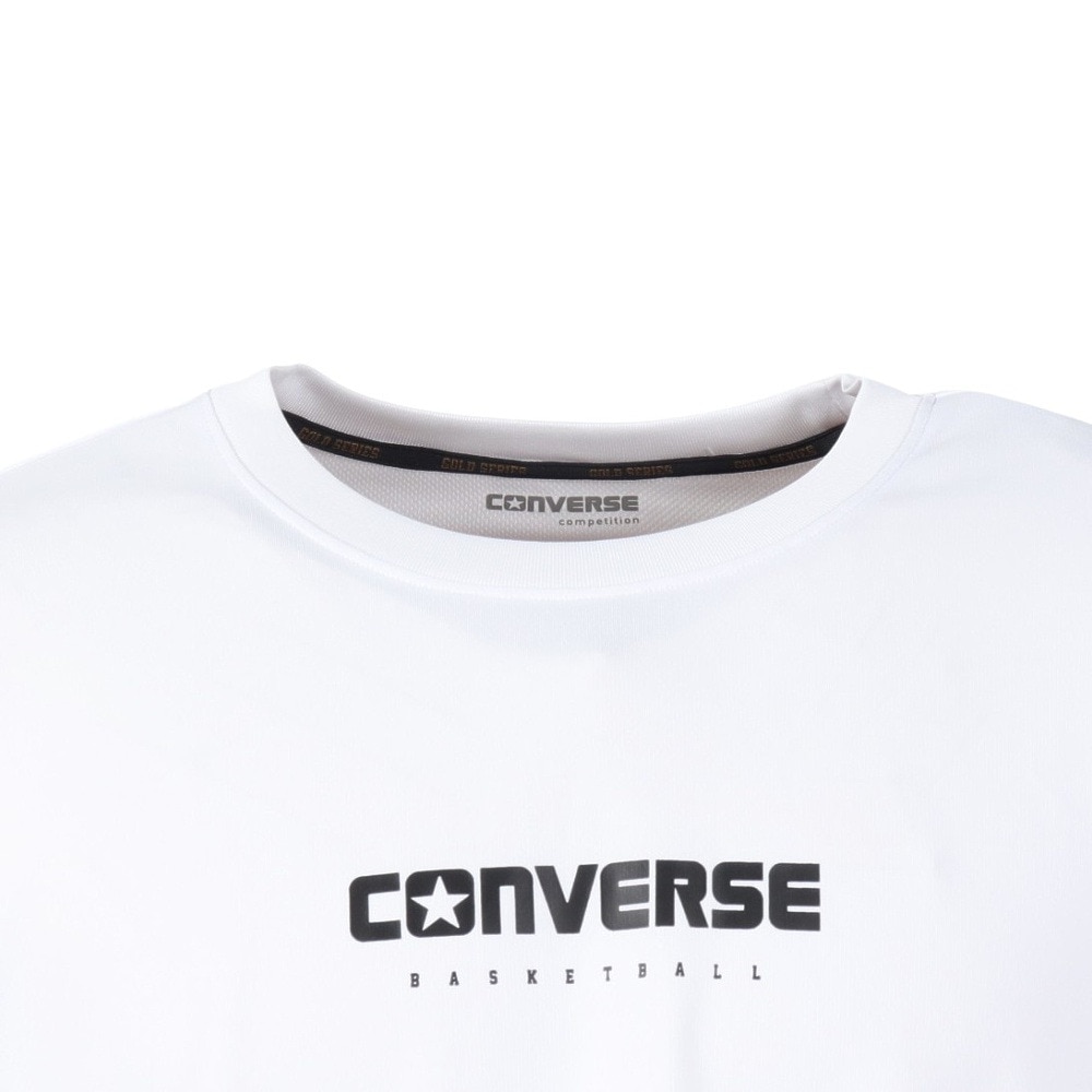 コンバース（CONVERSE）（メンズ、レディース）バスケットボールウェア ゴールドシリーズ プリントTシャツ CBG251352-1100