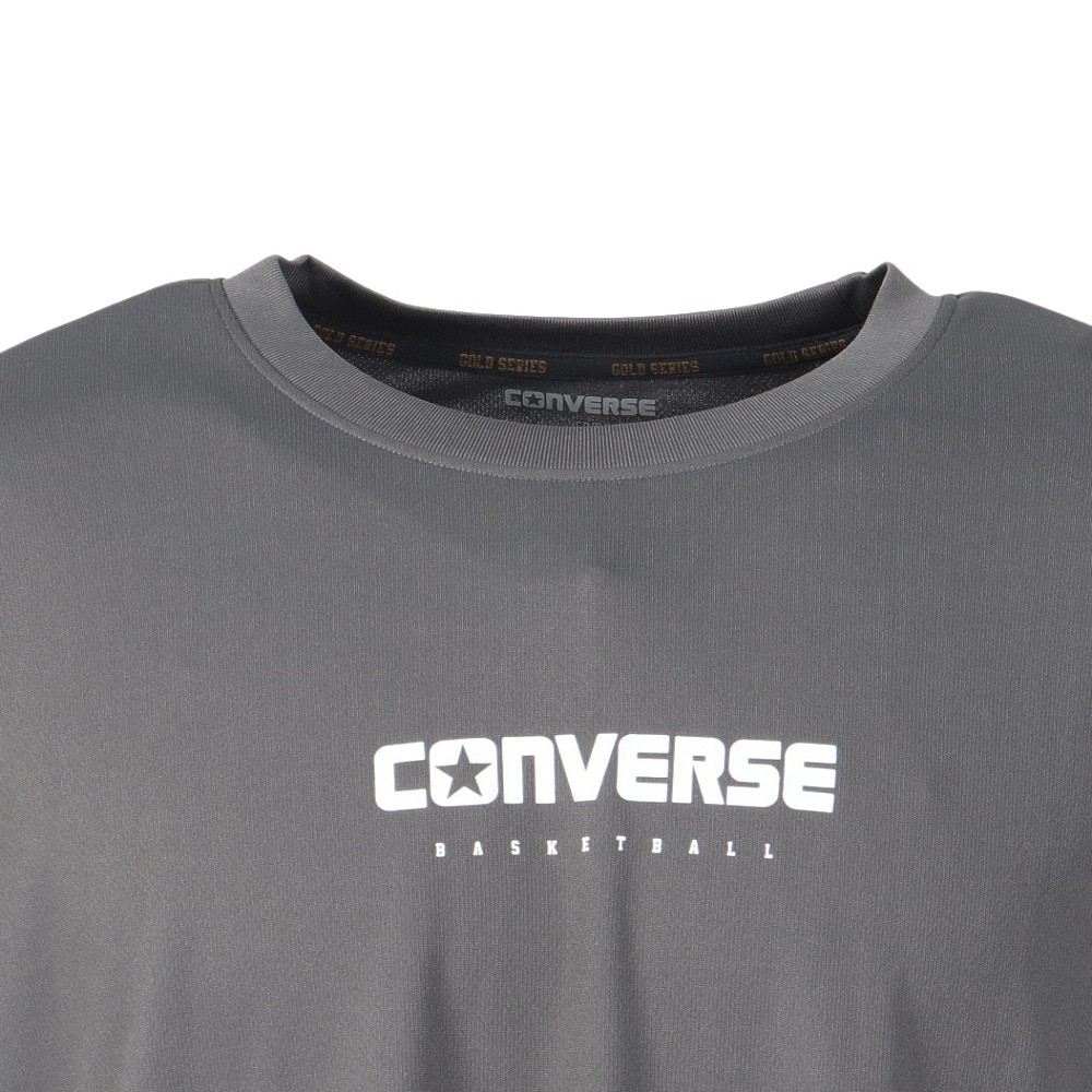 コンバース（CONVERSE）（メンズ、レディース）バスケットボールウェア ゴールドシリーズ プリントTシャツ CBG251352-1800