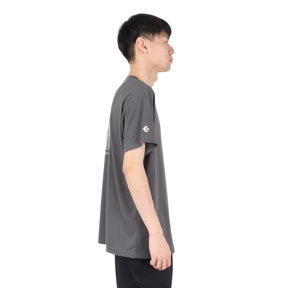 コンバース（CONVERSE）（メンズ、レディース）バスケットボールウェア ゴールドシリーズ プリントTシャツ CBG251352-1800