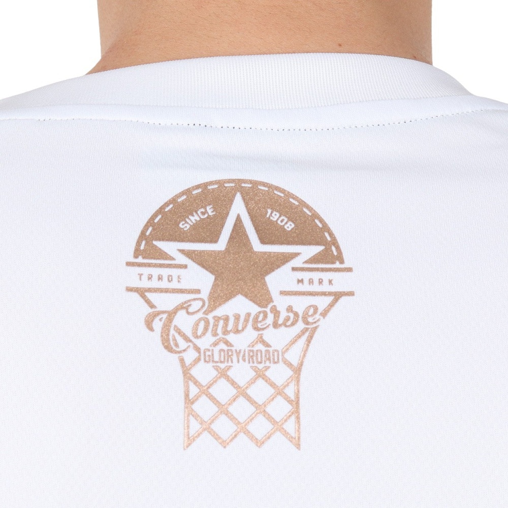 コンバース（CONVERSE）（メンズ、レディース）バスケットボールウェア ゴールドシリーズ プリントTシャツ CBG251353-1100