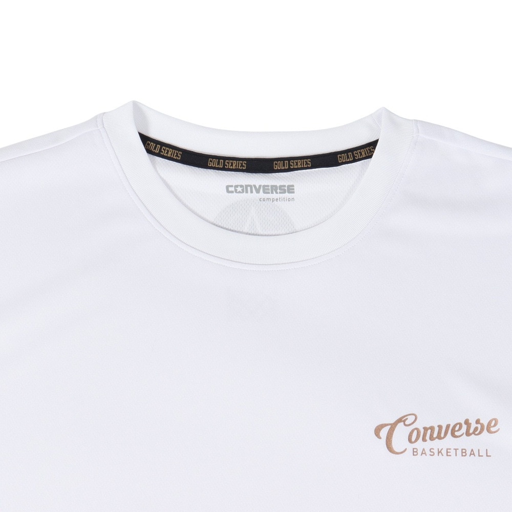 コンバース（CONVERSE）（メンズ、レディース）バスケットボールウェア ゴールドシリーズ プリントTシャツ CBG251353-1100
